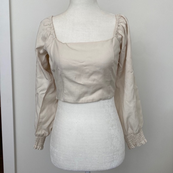 Paneros Liv Crop Top Ivory Small - Picture 1 of 4